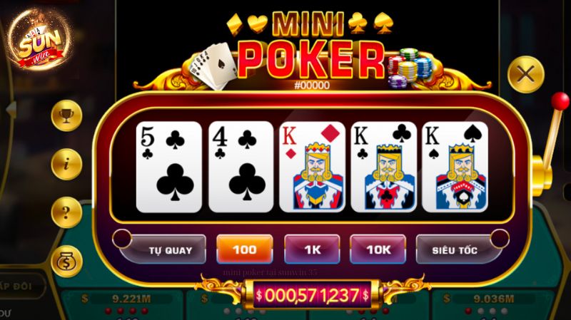 Luật chơi Mini Poker cơ bản